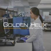 Scientist working on computer