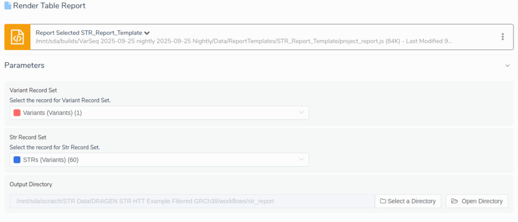 Fig 2. Render Table Report