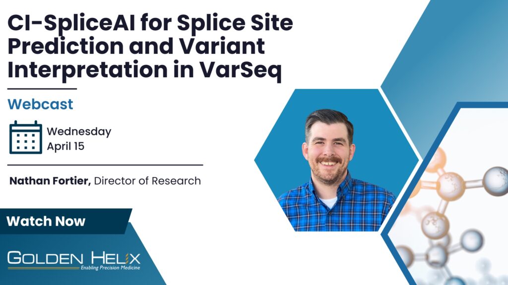 Webcast Recap: CI-SpliceAI for Splice Site Prediction and Variant Interpretation in VarSeq
