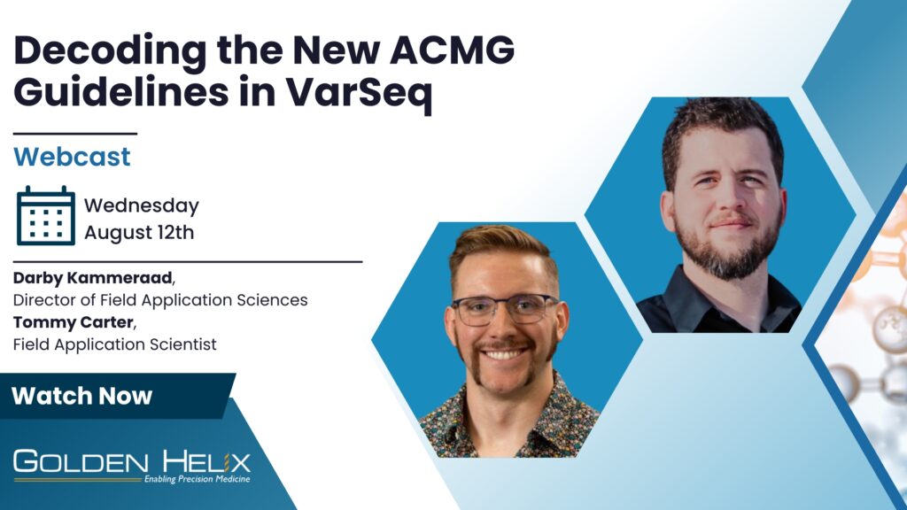 Decoding the New ACMG Guidelines in VarSeq