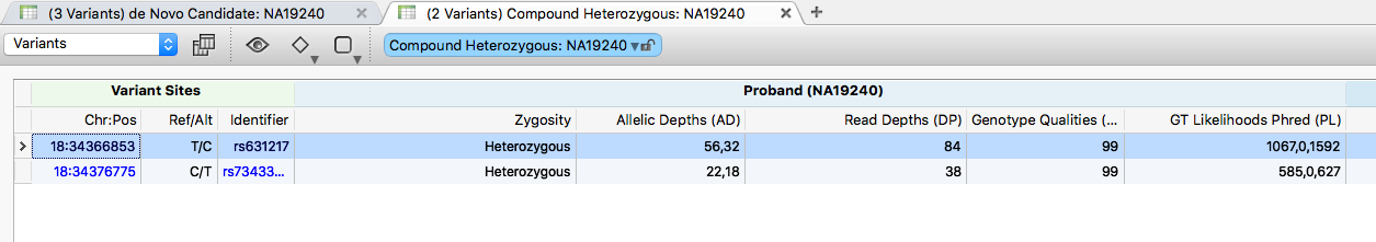 VarSeq with two locked table views