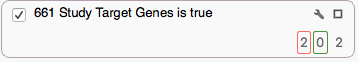 Match Gene List filter card with 2 matching variants