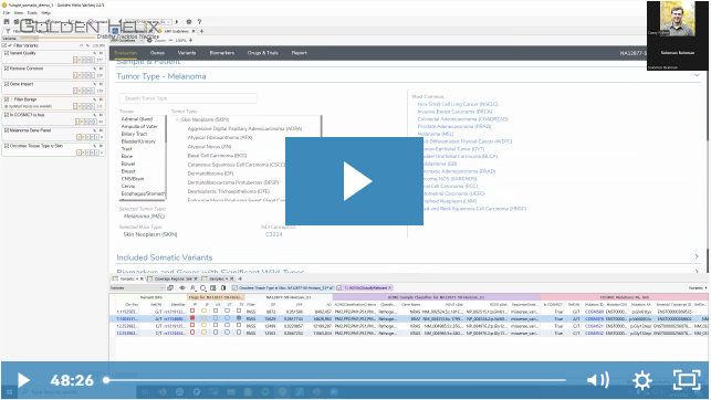 User Perspective for Somatic analysis in VSClinical AMP