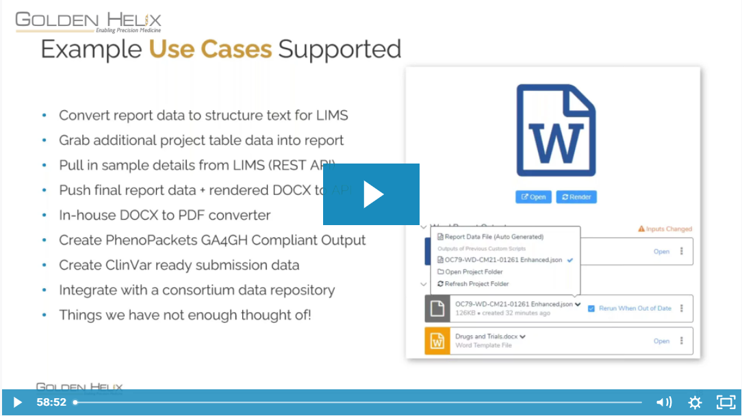 Advanced VSClinical Reports with Scripting and Custom Integrations