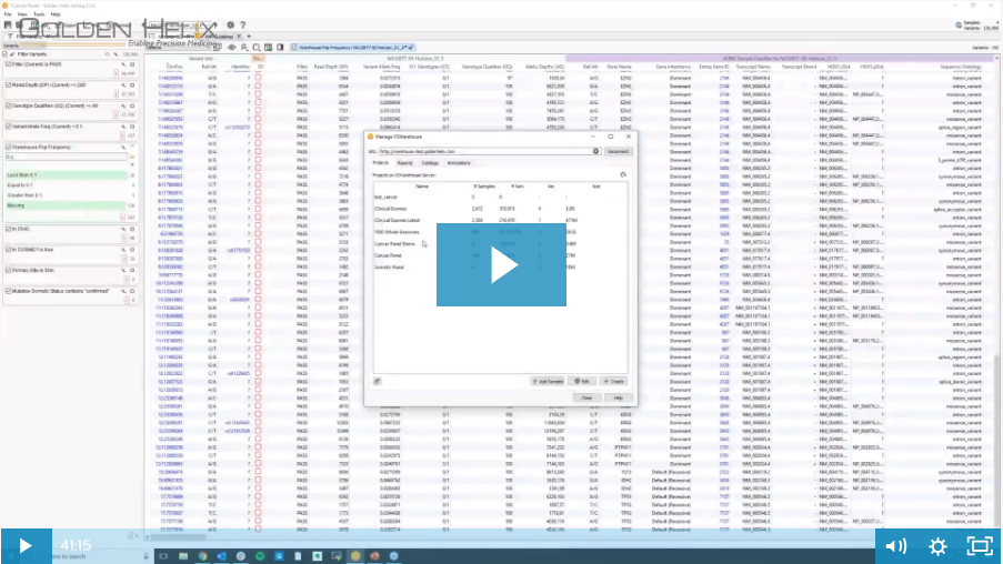 VSWarehouse Upgrade: Somatic Variant Analysis via VSClinical AMP Workflow