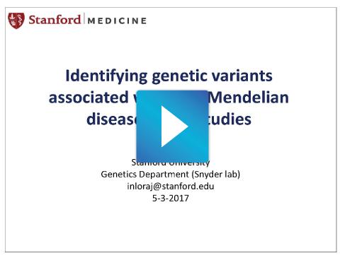 Identifing genetics variants at Stanford University