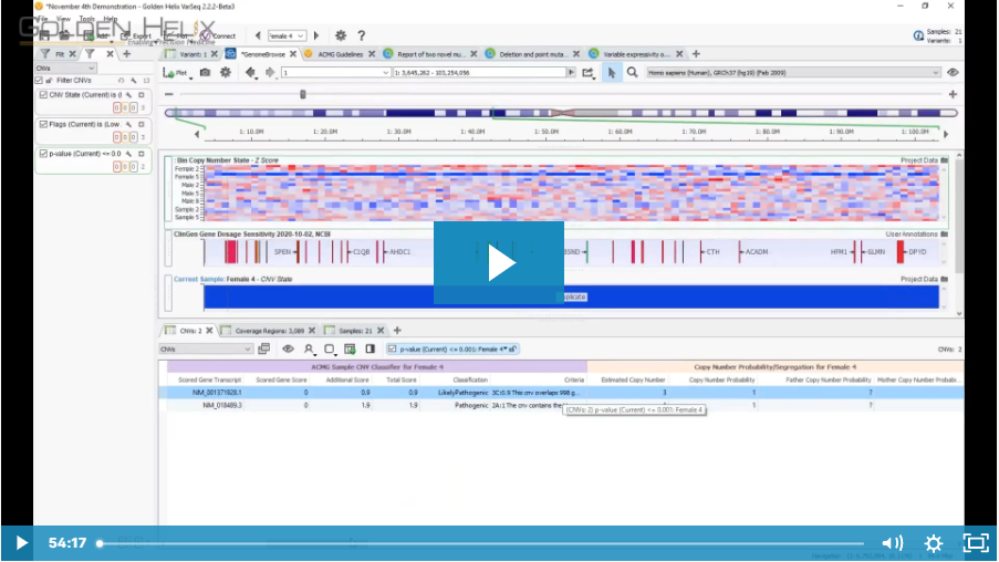 Evaluating Copy Number Variants with VSClinical's New ACMG Guideline Workflow